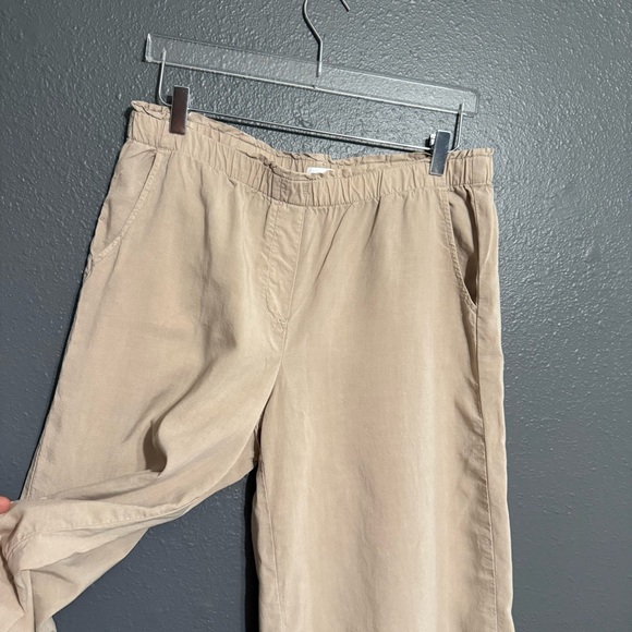 J. Jill Pure Wide-Leg 100% Tencel Culotte Pants Tan Beige Size M - Picture 5 of 6